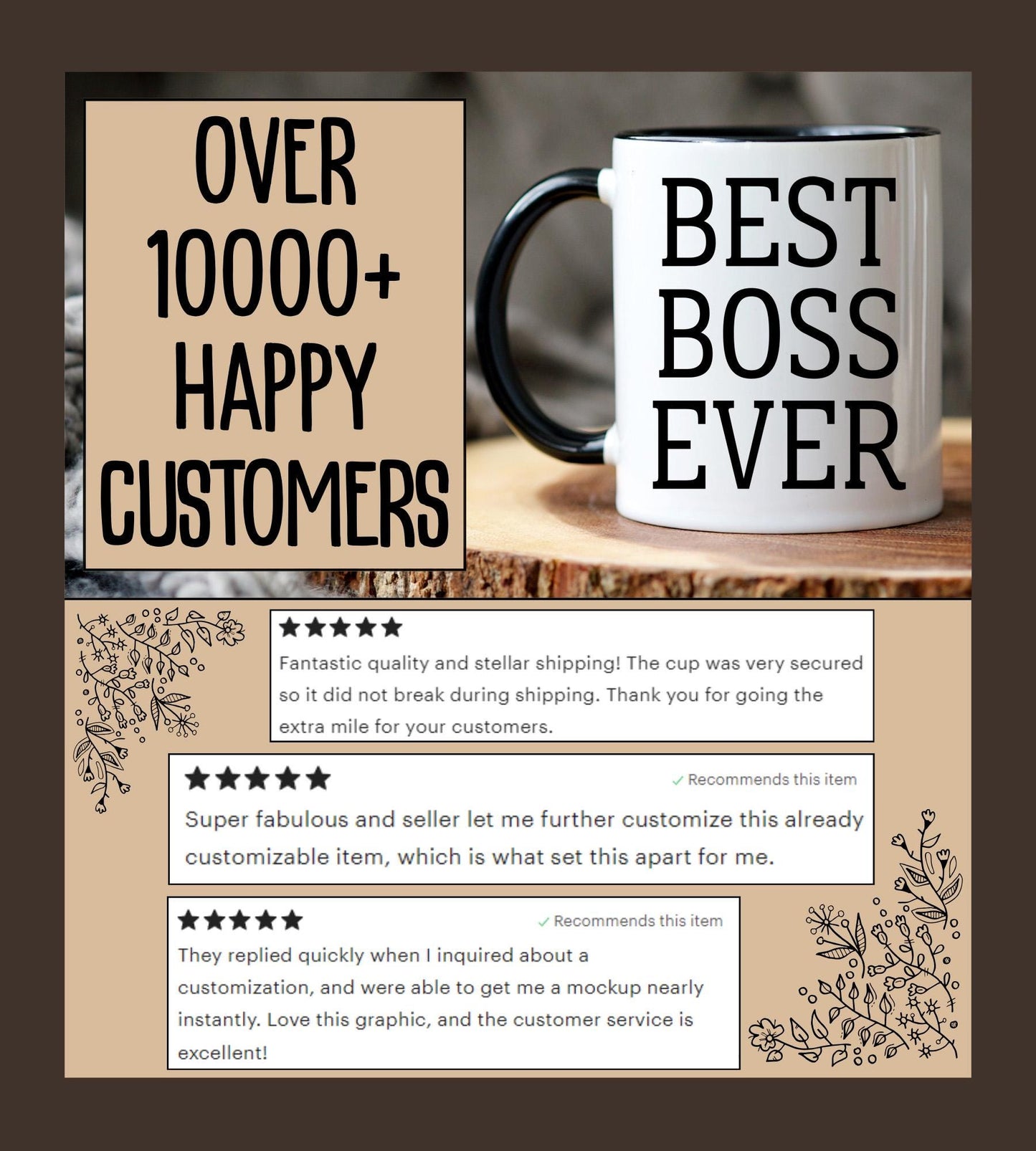 Personalized Boss mug, Best Boss Ever, Gift For Boss, Boss Appreciation Gift, Work Office Gift, Business Owner Gift, Funny Boss Present