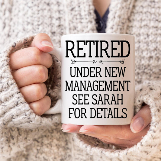 Funny Retirement Gift, Funny Retired Gift, Custom Retired Mug, Retirement women, Grandpa Retired Present, Grandma Retirement Party Present