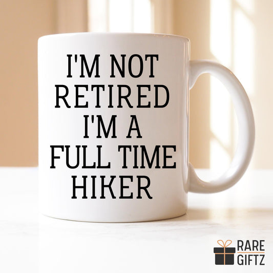 Retired Hiker Mug, Funny Gift for Hike lover, Retirement Present for Hiking, Boss Manager Coworker Retirement Party, Humor Hike Lover Gift