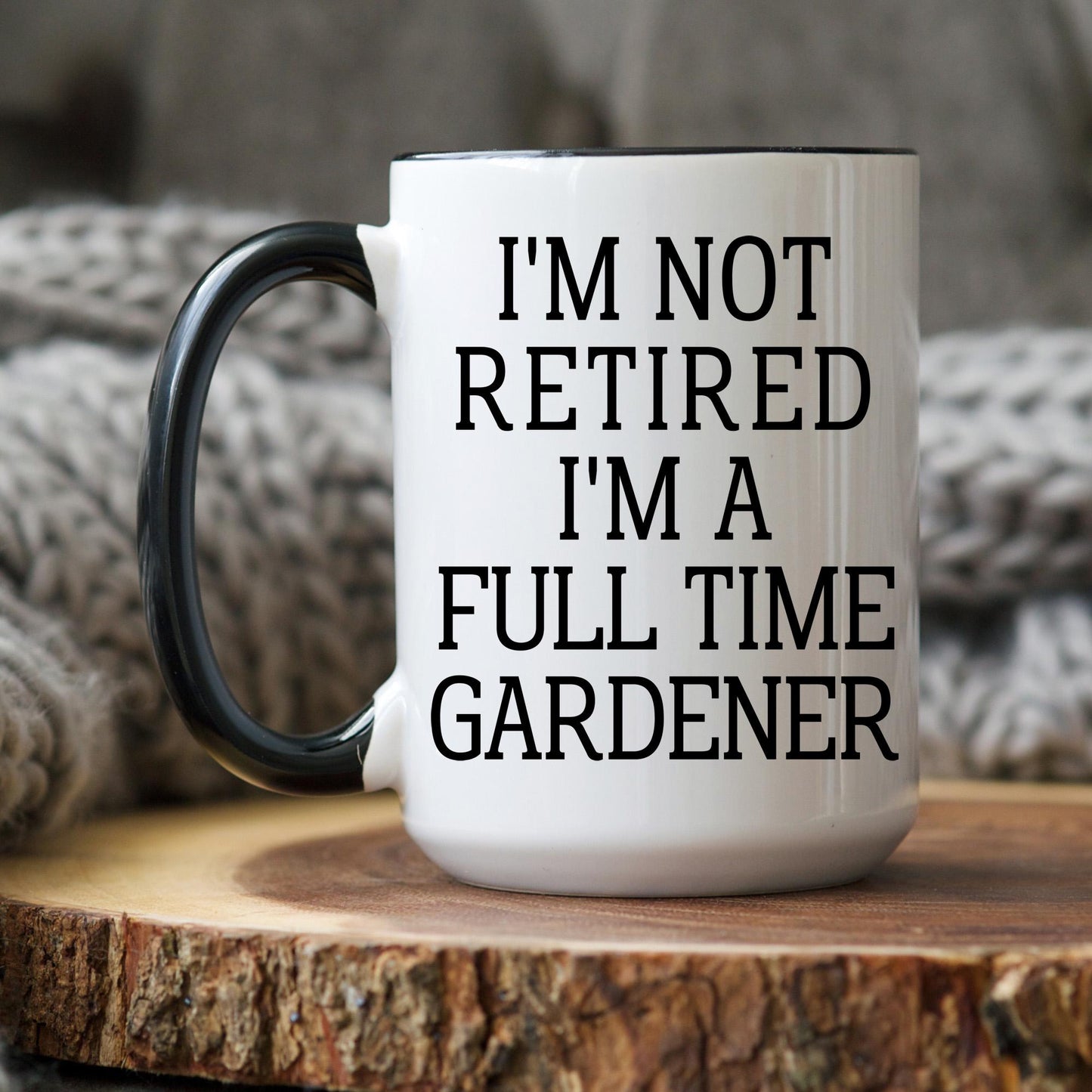 Funny Gardener Retirement Mug, Gift for Garden Lover, Custom Gardening Coffee Cup, Plant Lover Gift, Humor Retired Gardener Present