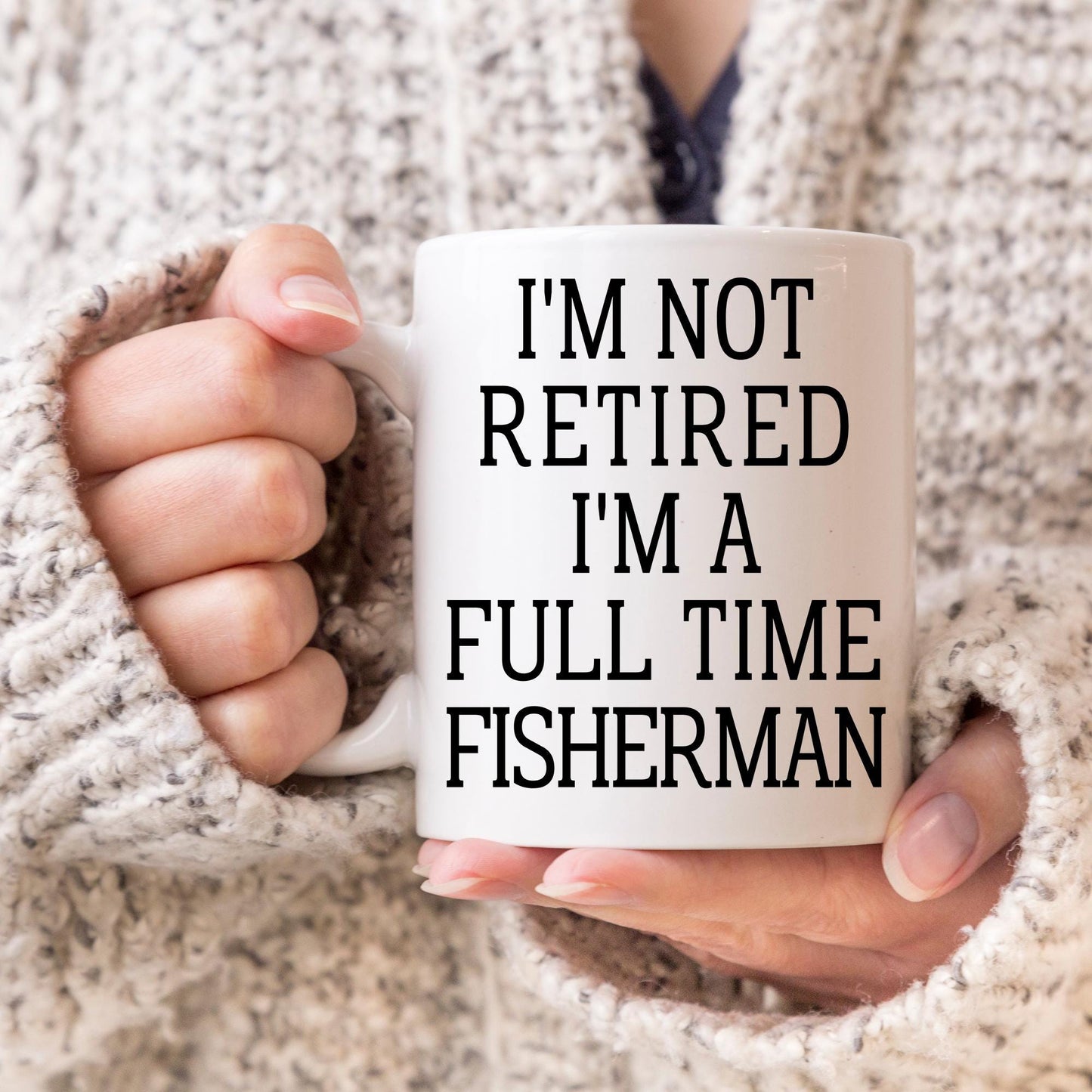 Retired Fisherman Mug Fishing Retirement Gift, Fishing lover present, Dad Grandpa Fishing Gift, Coworker Boss Manager Fishing Present