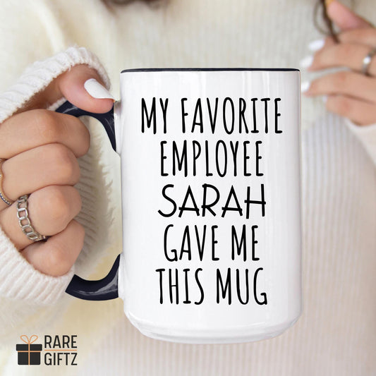 Personalized Favorite Employee gift, Funny Boss mug from Employee, Boss Leaving Present, Boss Day Birthday Christmas Gift, Boss Gift Idea