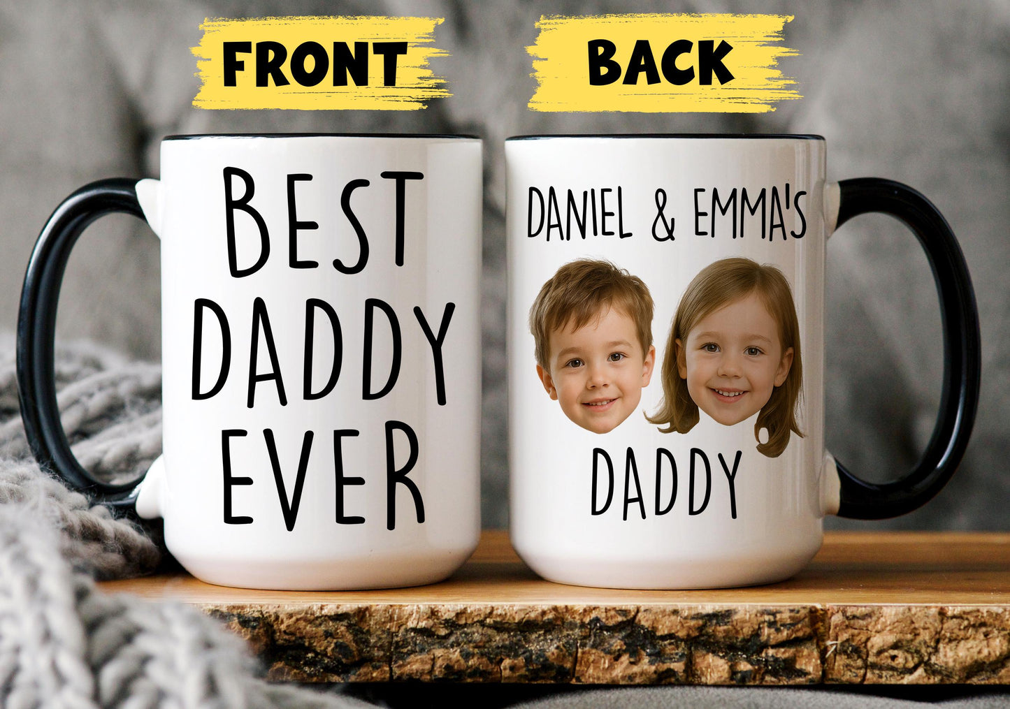 Personalized New Father Gift, Custom Daddy Mug, Custom 1st Time Daddy, Best Daddy Gift, Custom Dada Gift, Christmas Daddy Present Baby Photo
