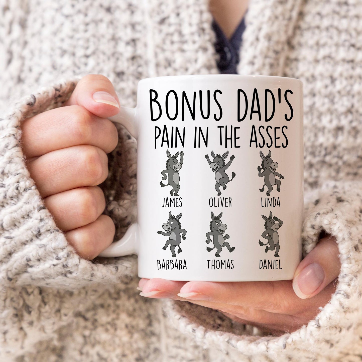 Personalized Bonus Dad Gift, Bonus Dad Mug, Stepdad Birthday Present, Funny Stepdad Christmas, Bonus Dad Father's day Present, Step Father