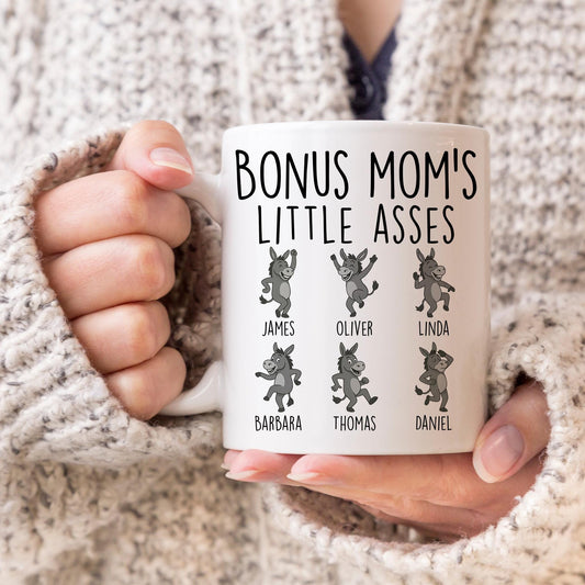 Personalized Bonus Mom Gift, Bonus Mom Mug, Stepmom Birthday Present, Funny Stepmom Christmas, Bonus Mom Mother's day Present, Step Mother