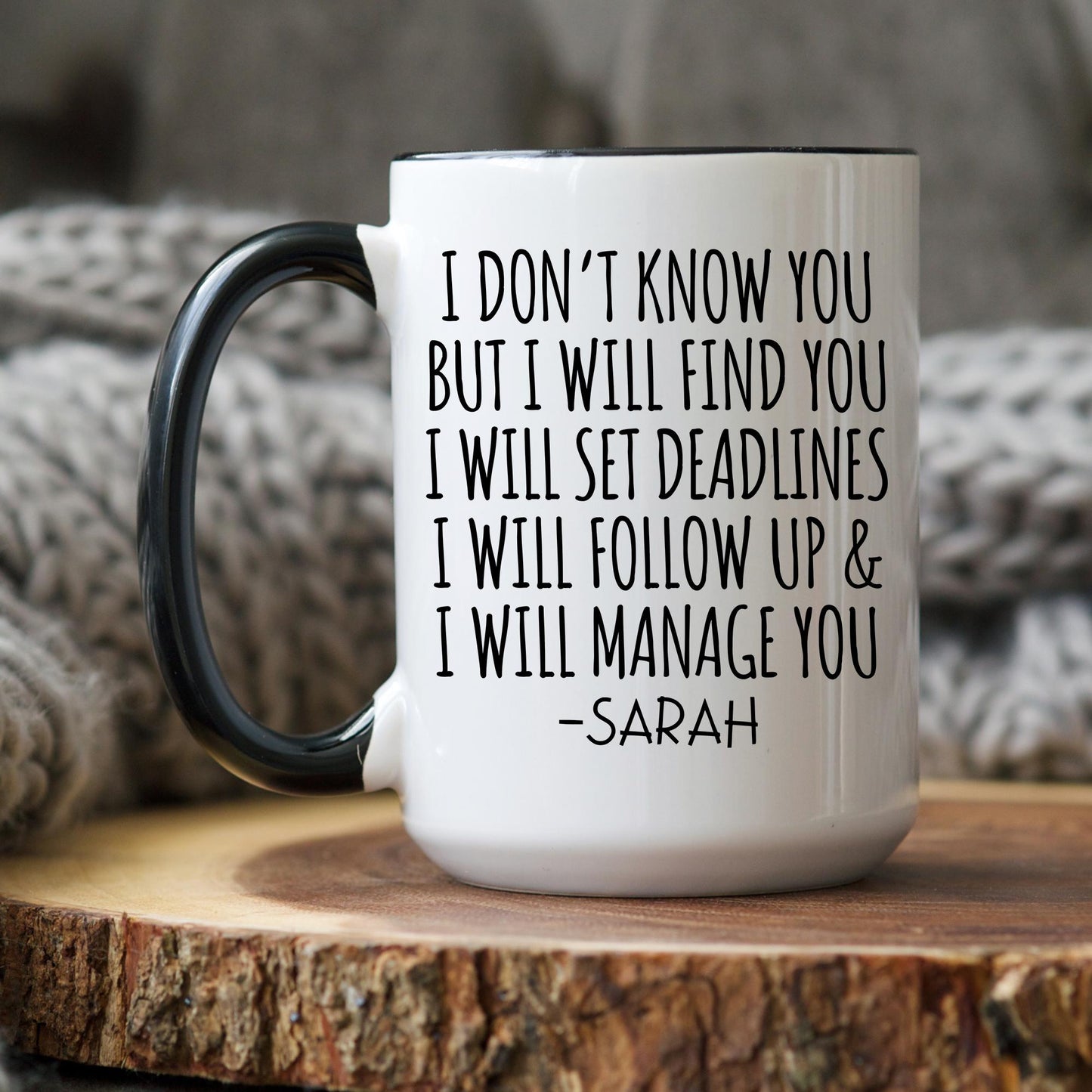 Personalized Manager Present, Custom Manager Mug, Manager Christmas, Gift from Coworker, Manager Secret Santa, Custom Manager Appreciation