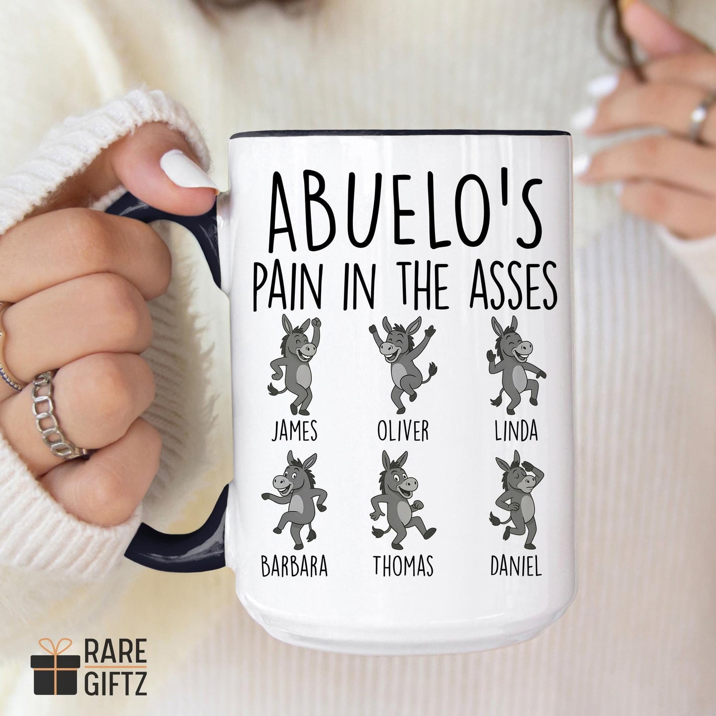 Funny Grandpa Gift, Grandpa Gift, Custom Poppy Mug, Best Abuelo Present, Christmas Gift for Grandpa, New Papa Gift, Pepaw Cup Grandkids