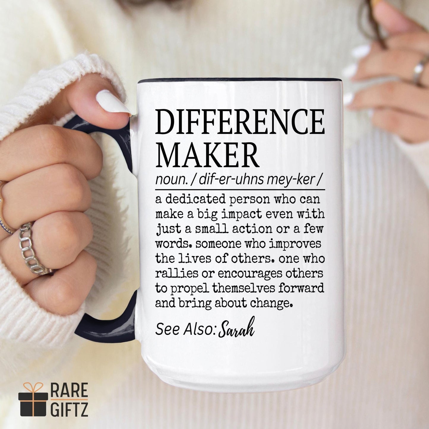 Personalized Difference Maker Coffee Mug, Custom Difference Maker Present, Difference Maker Gift, Office Mug, Manager Funny Present