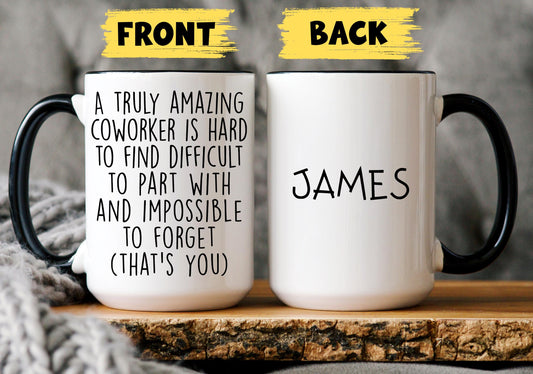 Personalized Coworker Mug, Coworker Thank you Gift, Office Colleague Present, Work Bestie Leaving Gift, Coworker Appreciation Boss Manager