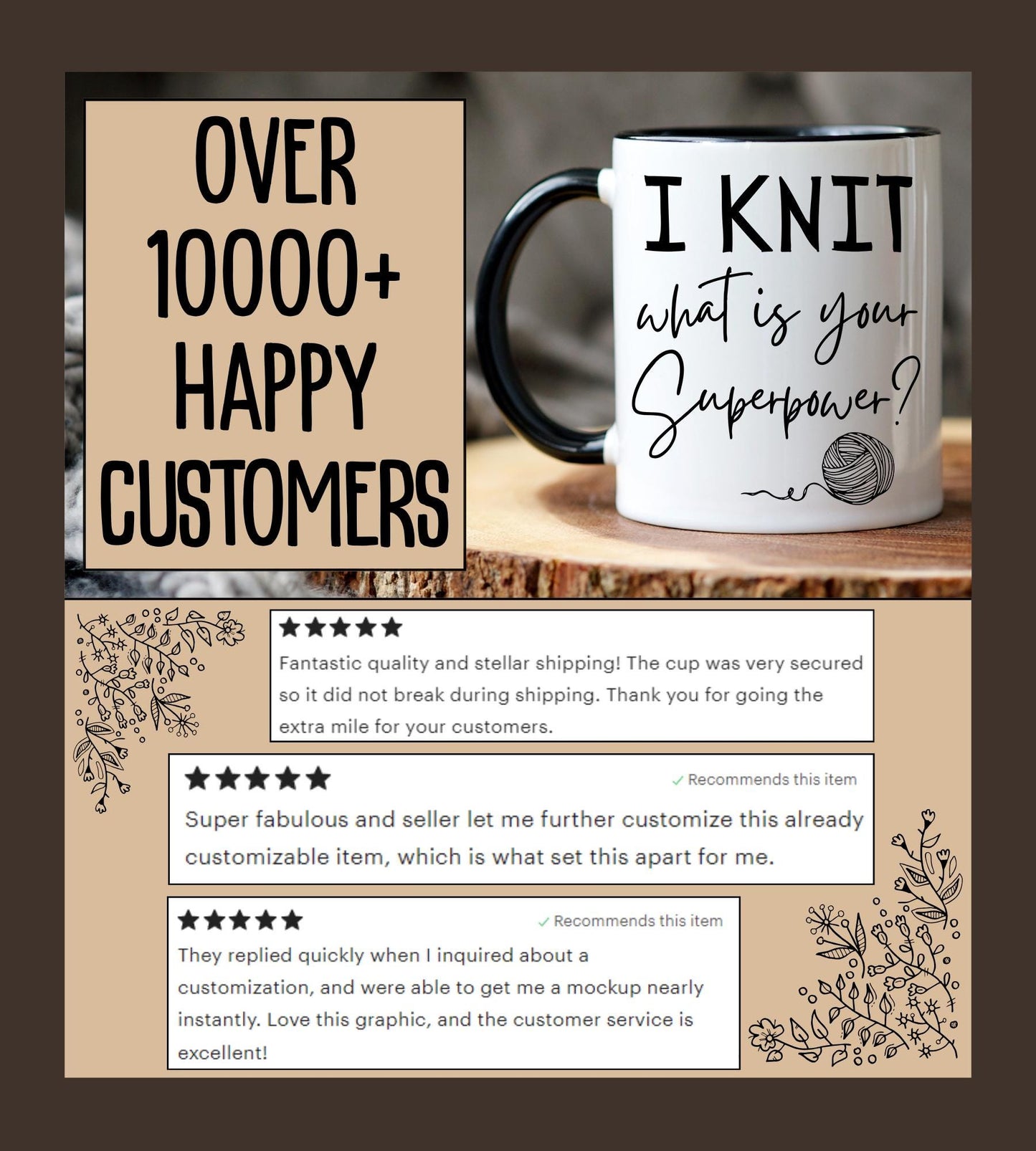 Knitting Mug Personalized, Funny Knit Gift, Knitter Birthday Mug, Knitting Lover Gift, Custom Knitting Mom Cup, Knit Christmas Present