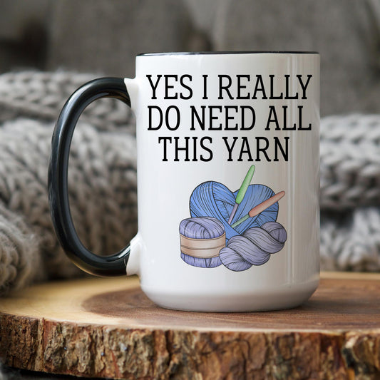 Crochet Yarn Lover Mug, Crocheter Gift for Her, Crochet Knitting Mug, Gift for Crocheting, Crochet Lover Gift, Funny Crochet Grandma Present