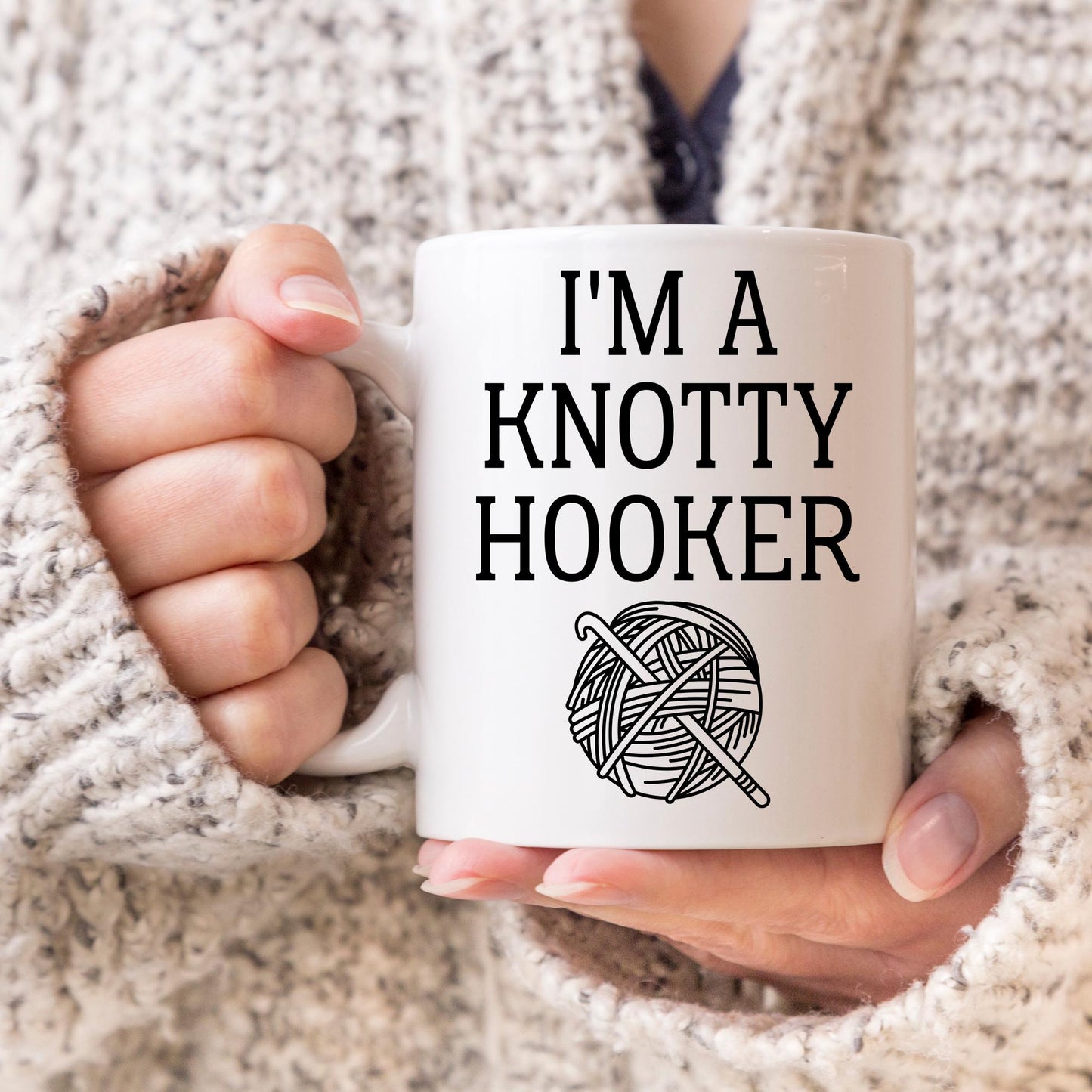 Humorous Crochet Mug, Funny Crochet Mug, Gift for Crocheter, Crochet Birthday Gift, Crochet Gift for Mom, Crocheting Mug, Knitting Present