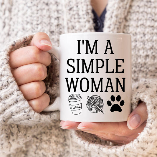 Crochet Dog Gift, Crochet Lover, Crochet Gift for Mom, Crochet Yarn Lover Coffee Cup, Crochet Gift for Her, Crocheting Mug, Crocheter Mug