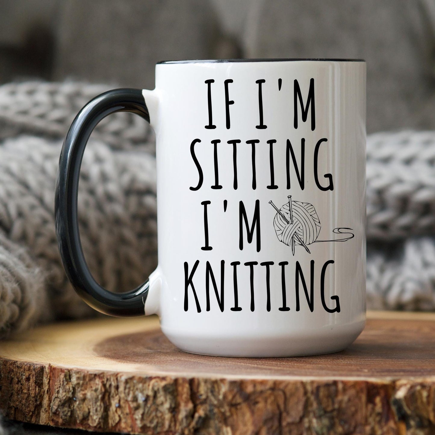 Knitting Lover Mug, Knitter Gift, Funny Knitting Gift, Knitter Grandma, Knit Lover Cup, Knit Gift, Gift for Knitter, Crochet Present Gift