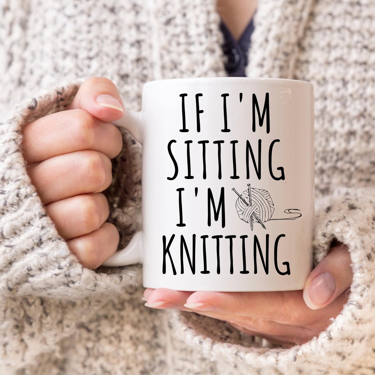Knitting Lover Mug, Knitter Gift, Funny Knitting Gift, Knitter Grandma, Knit Lover Cup, Knit Gift, Gift for Knitter, Crochet Present Gift
