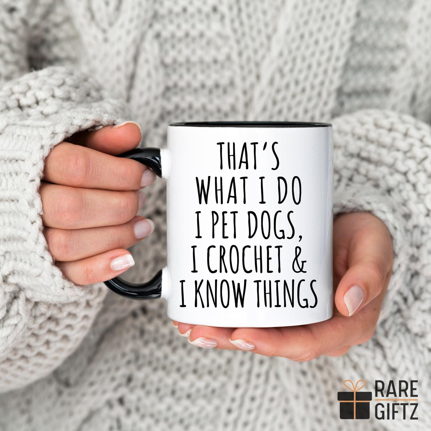 Crochet Dog Mug, Crochet Lover Gift, Funny Crocheter Mug, Crochet Dog Mom, Funny Crocheting, Crochet Gift for Mom, Crocheter Lover present