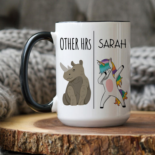 Personalized Funny Hr Mug, Custom Human Resources Gift, Funny HR Mug, Gift for Hr, HR Appreciation Gift, Hr Coffee Cup, Birthday Gift For Hr