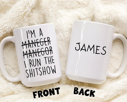 Personalized Manager mug, Funny Manager Gift, New Manager Present, Best Manager Mug, Manger Appreciation Gift, Manager Leaving Christmas