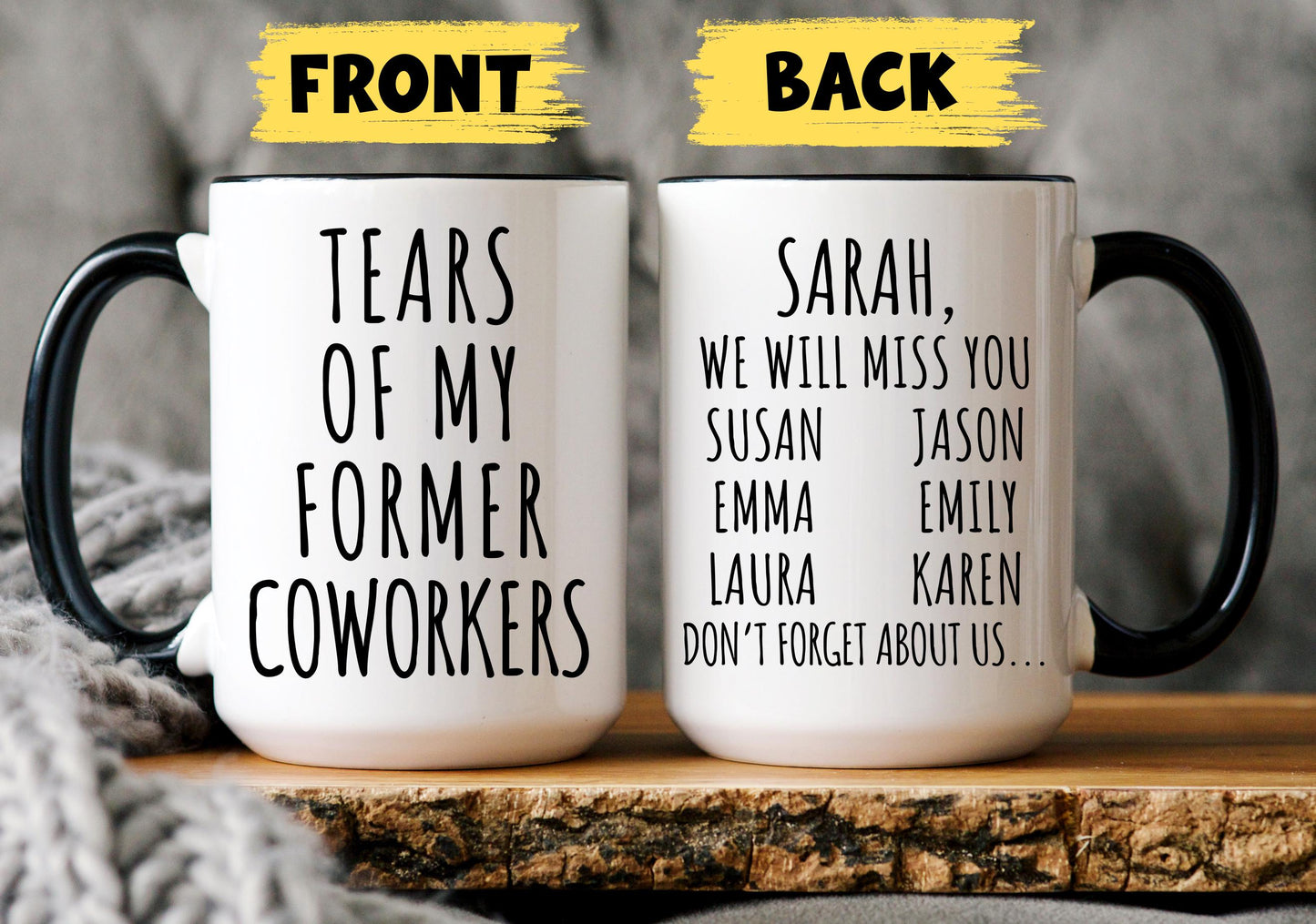 Personalized Coworker Leaving Gift,  Coworkers Retired Mug, Farewell Gift, Job Promotion Gift, Retirement Present, gift for work friend