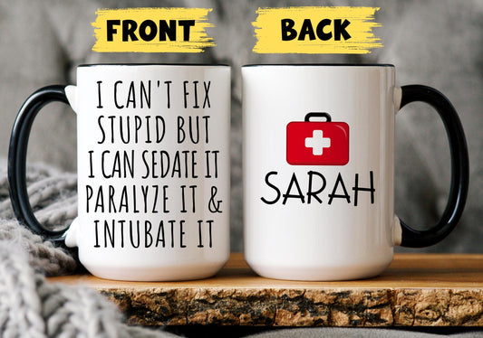 Personalized Paramedic mug, Custom Paramedic Gift, Funny Nurse Gift, Paramedic Birthday Present, Nurse Christmas Gift, Paramedic Coffee Cup
