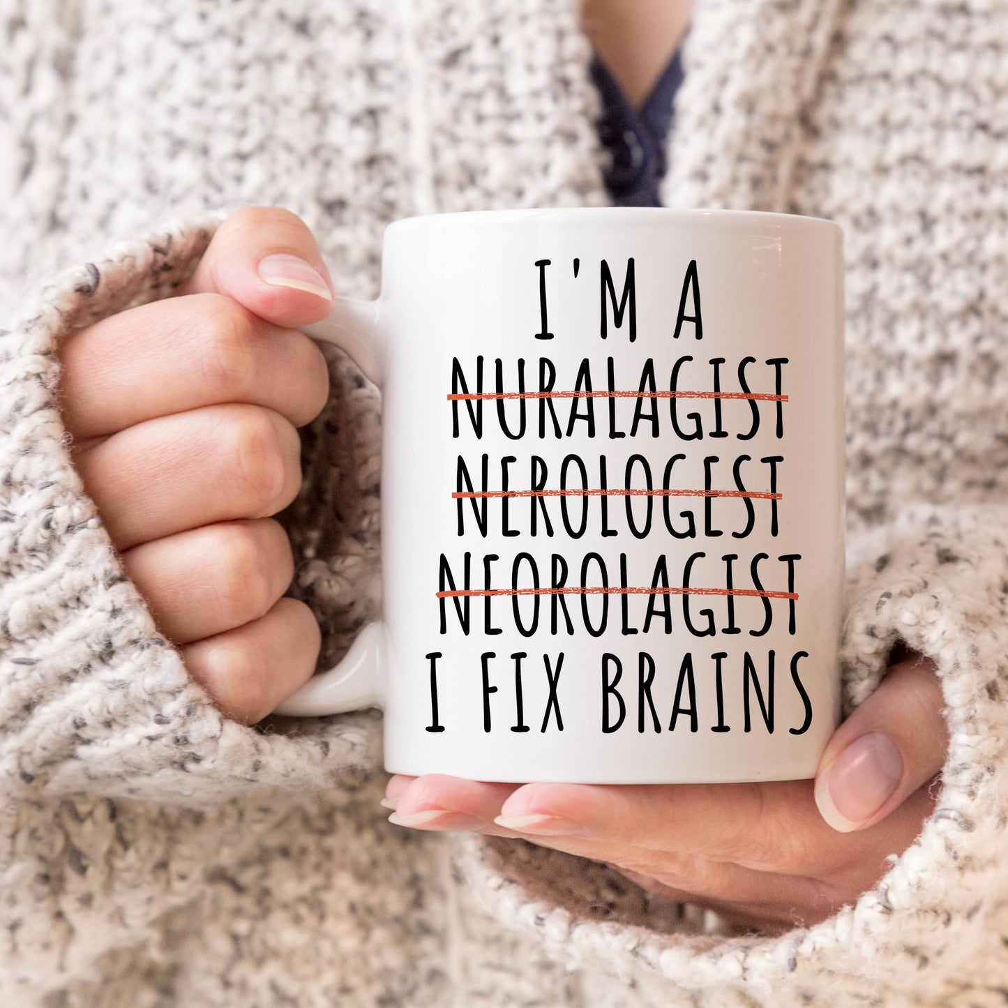 Personalized Neurologist Mug, Funny Neurologist Gift, Neurology Mug, Gift for Neurologist, Future Neurologist Present, Neurologist Christmas