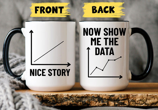 Data Mug, Funny Data Science Gift, Math Mug, Data Analyst Gift, Math Teacher Gift, Mathematician Mug, Data Analytics Mug, Data Engineer Gift