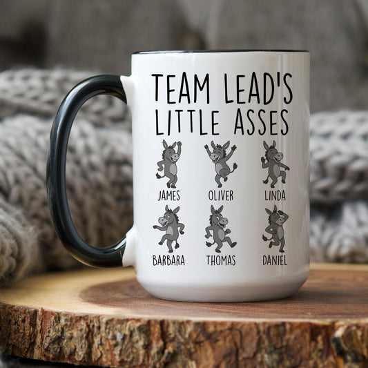 Personalized Team Lead mug, Funny Team leader Gift, Teammate Office, Secret Santa gift for Team lead, Christmas Office Present, Leaving