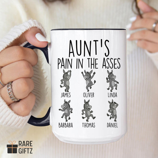 Funny Aunt Gift, Personalized Auntie Mug, Gift for Aunt from Niece and nephew, Aunt Birthday Gift, Auntie Christmas , Aunt Mother's Day Mug