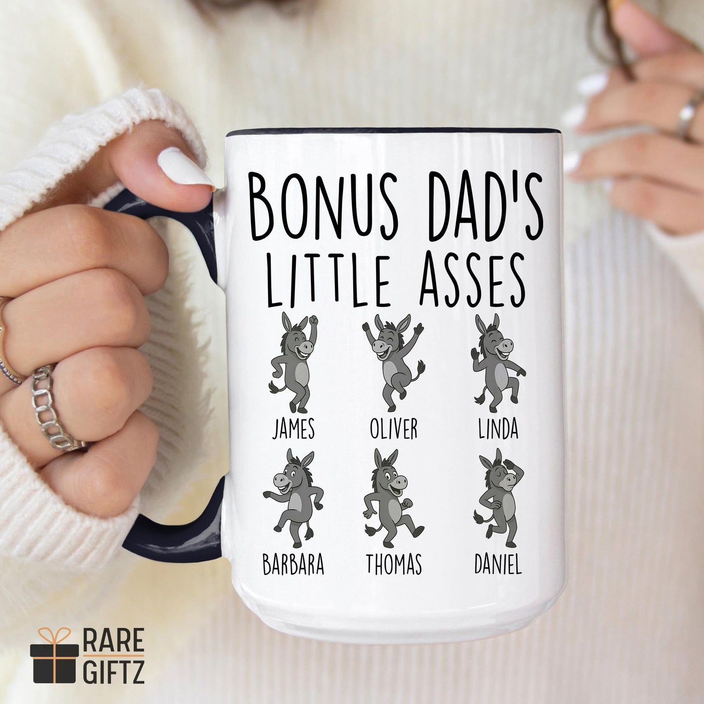 Personalized Bonus Dad Mug, Bonus Dad Gift, Step Dad Gift, Stepfather Mug, Custom Stepdad Mug, Funny Step Dad Present, Best Bonus Dad Mug