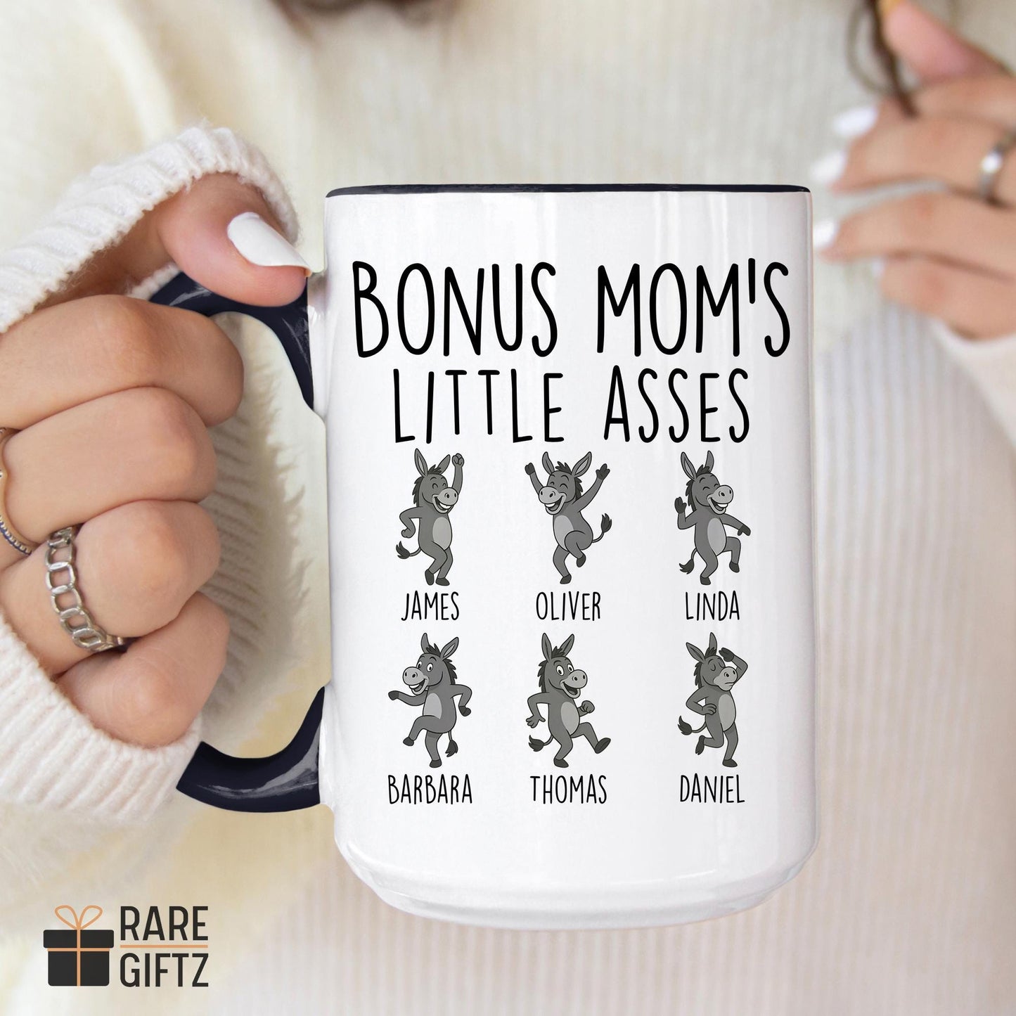 Personalized Bonus Mom Gift, Bonus Mom Mug, Stepmom Birthday Present, Funny Stepmom Christmas, Bonus Mom Mother's day Present, Step Mother