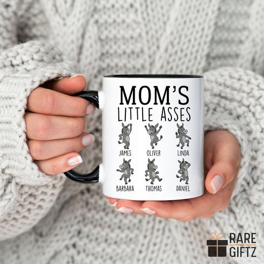 Funny Mom Gift, Personalized Mom Mug with Kids name, Gift from Kids, Custom Mom Present from Daughter, Funny Mother's day Gift Kids