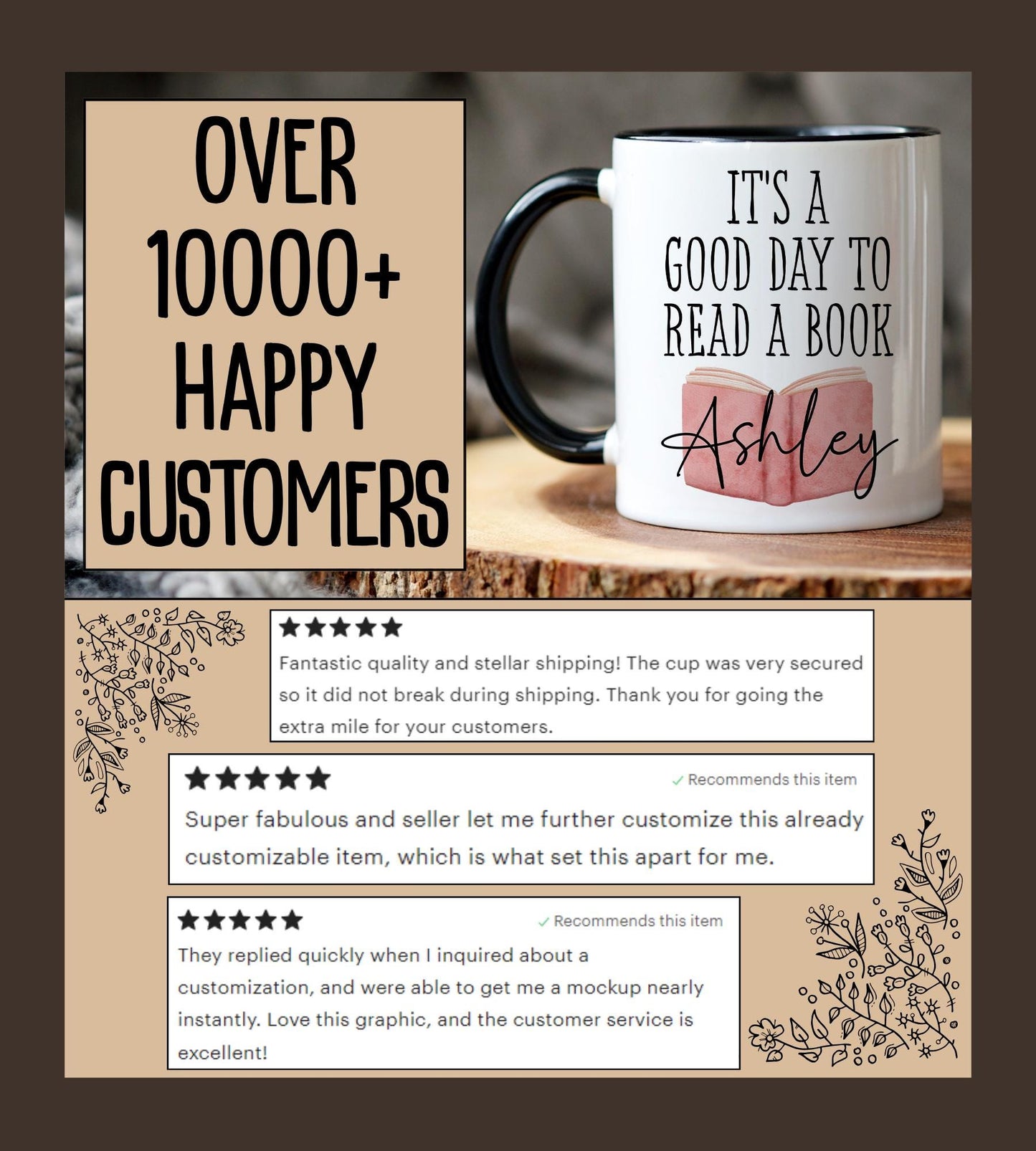 Personalized Book Mug, Book Mug, Bookish Mug, Book Lover Mug, Teacher Reading Gift, Funny Reading Present, Bookworm Birthday Present