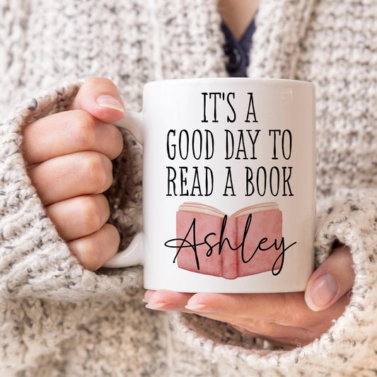 Personalized Book Mug, Book Mug, Bookish Mug, Book Lover Mug, Teacher Reading Gift, Funny Reading Present, Bookworm Birthday Present