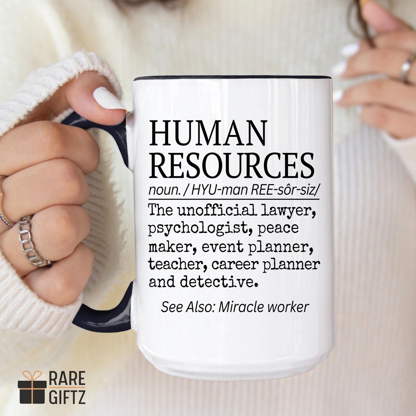 Personalized Hr mug, Human Resources Gift, Custom HR Present, HR Appreciation Gift, Gift For Hr, Christmas Hr Mug, Office HR Definition