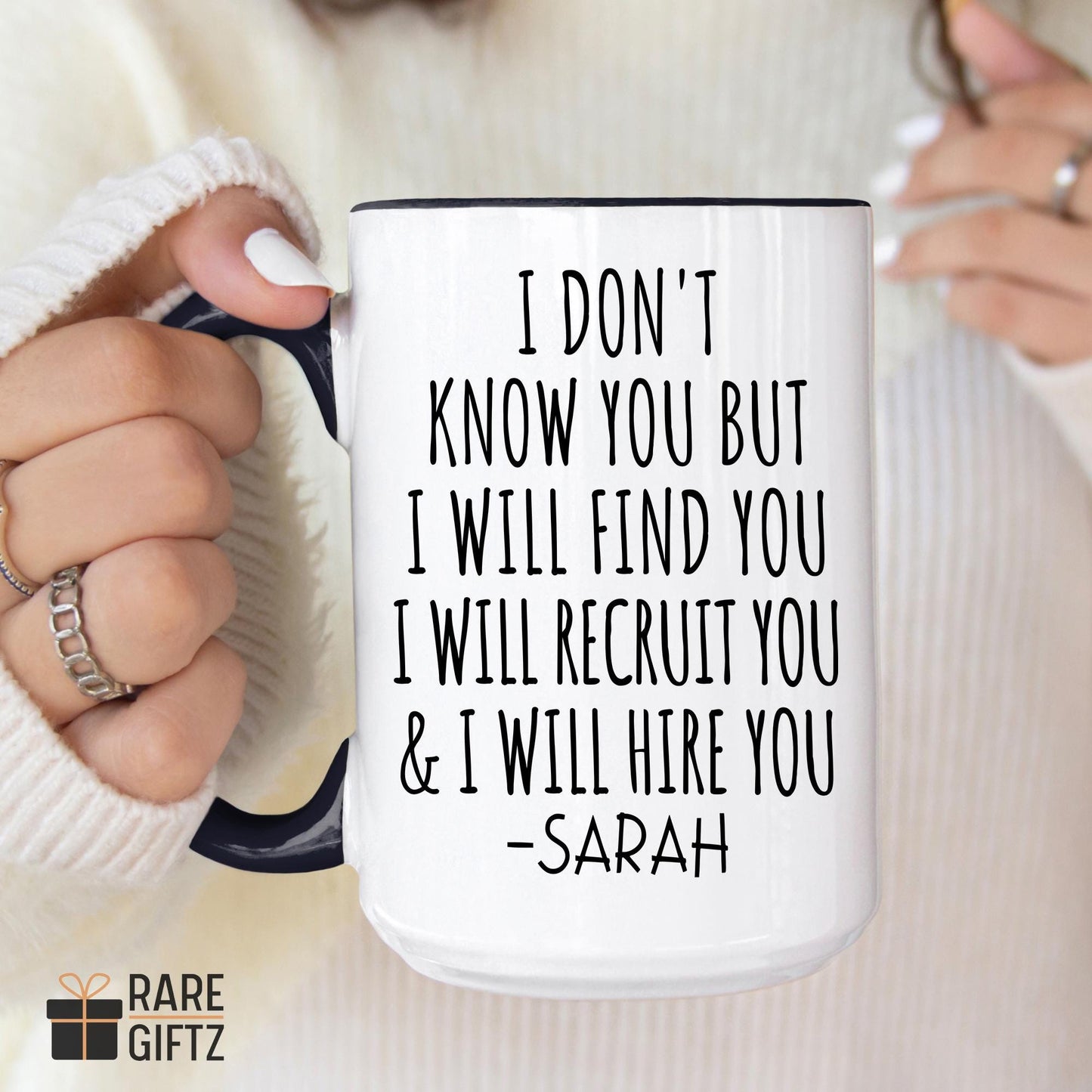 Personalized Recruiter Gift, Recruiter Coffee Mug, Recruiter Office Gift, Recruiter Birthday Gift, Best Recruiter Gift, Recruiter Christmas
