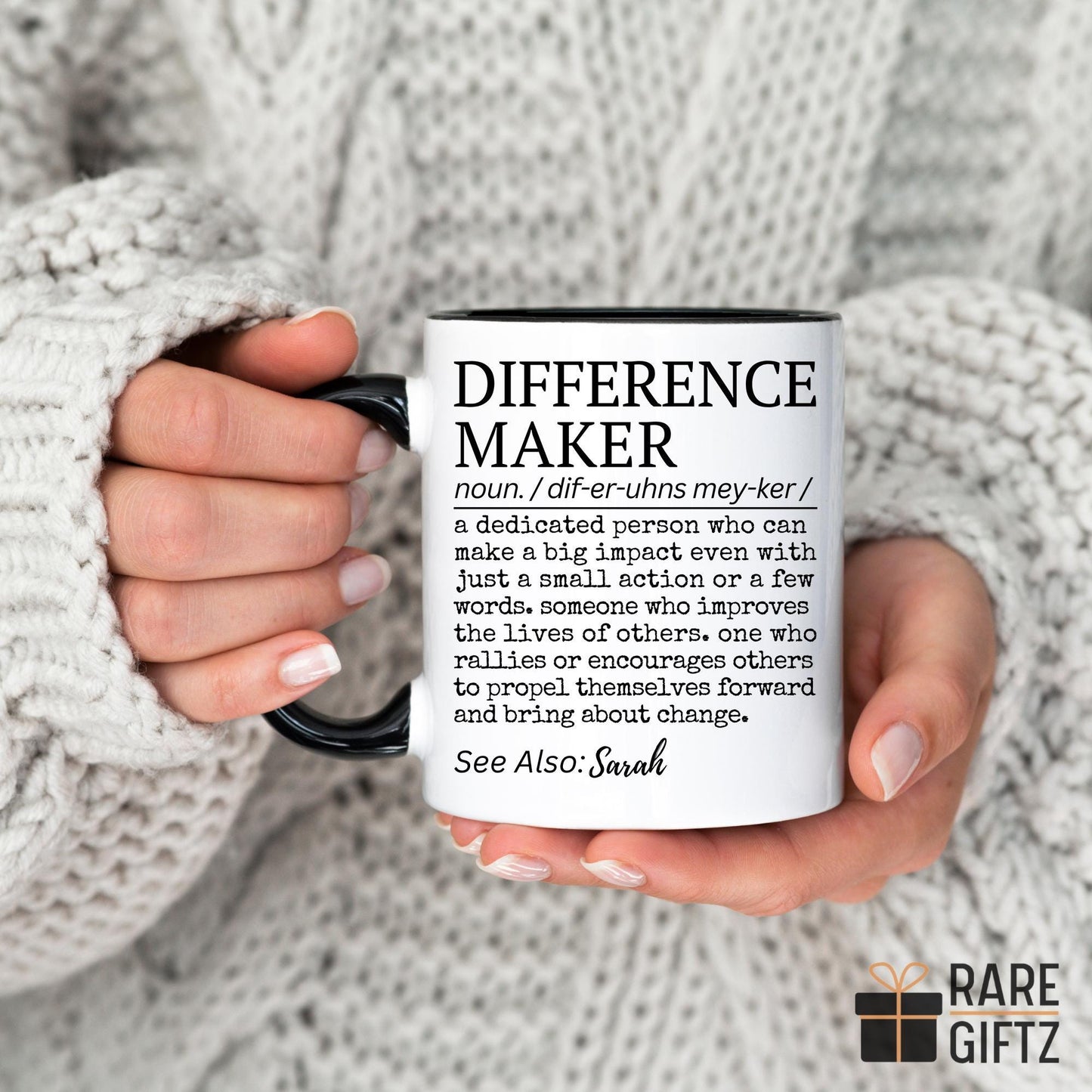 Personalized Difference Maker Coffee Mug, Custom Difference Maker Present, Difference Maker Gift, Office Mug, Manager Funny Present