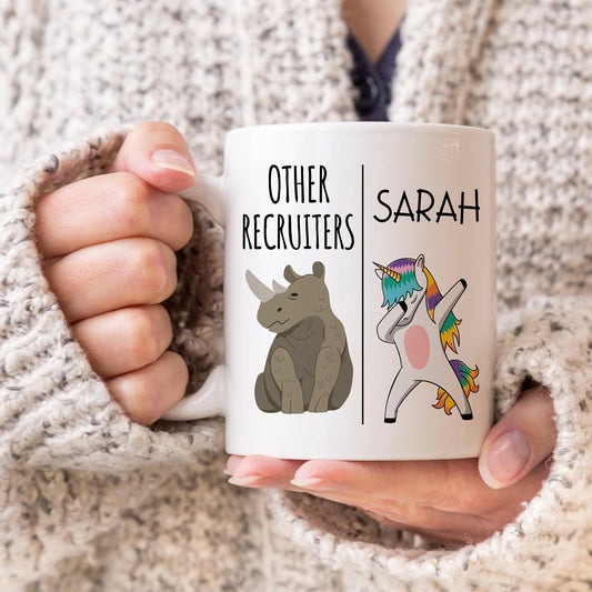Personalized Recruiter Mug, Funny Recruiter Gift, Best Recruiter Present, Recruiter Birthday Gift, Hiring Manger Gift, Hiring Manager Mug