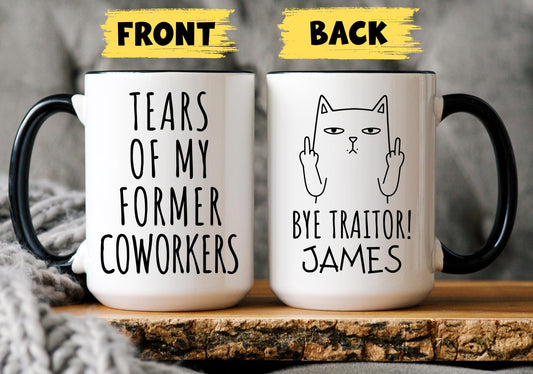 Personalized Coworker Leaving Gift, Funny Traitor Coworkers Present, Coworker Leaving Mug, Work Friend Leaving Mug, Office Bestie Retirement