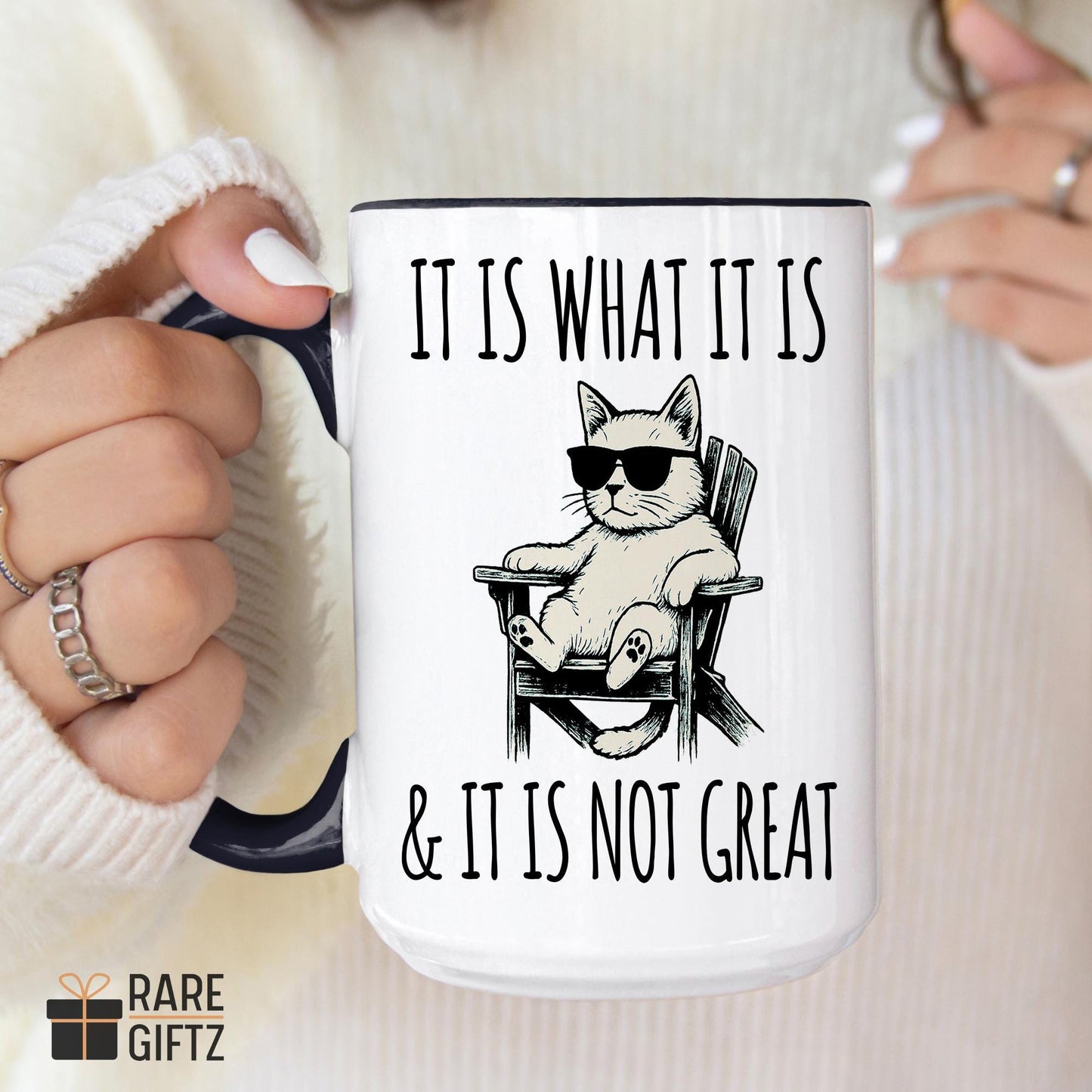 Funny Cat Gift, Sarcastic Cat Mug, Funny Saying Present, Hilarious Quote Gift, Funny Cat Mom, Cat Lover Gift, Funny Bestie Christmas Gift
