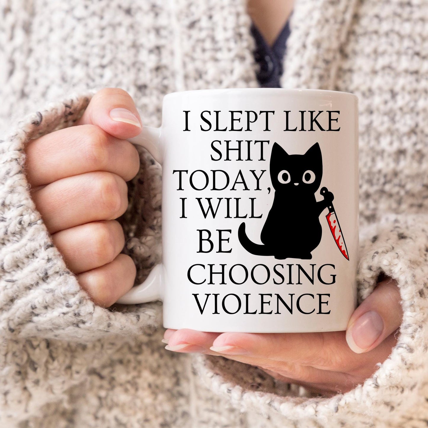 Funny Cat Mug, Offensive Sarcastic Gift, sassy mug, Cat Lover Gift, Funny Cat Mom Gift, Coworker Gift, Office Bestie Present, Hilarious Mug