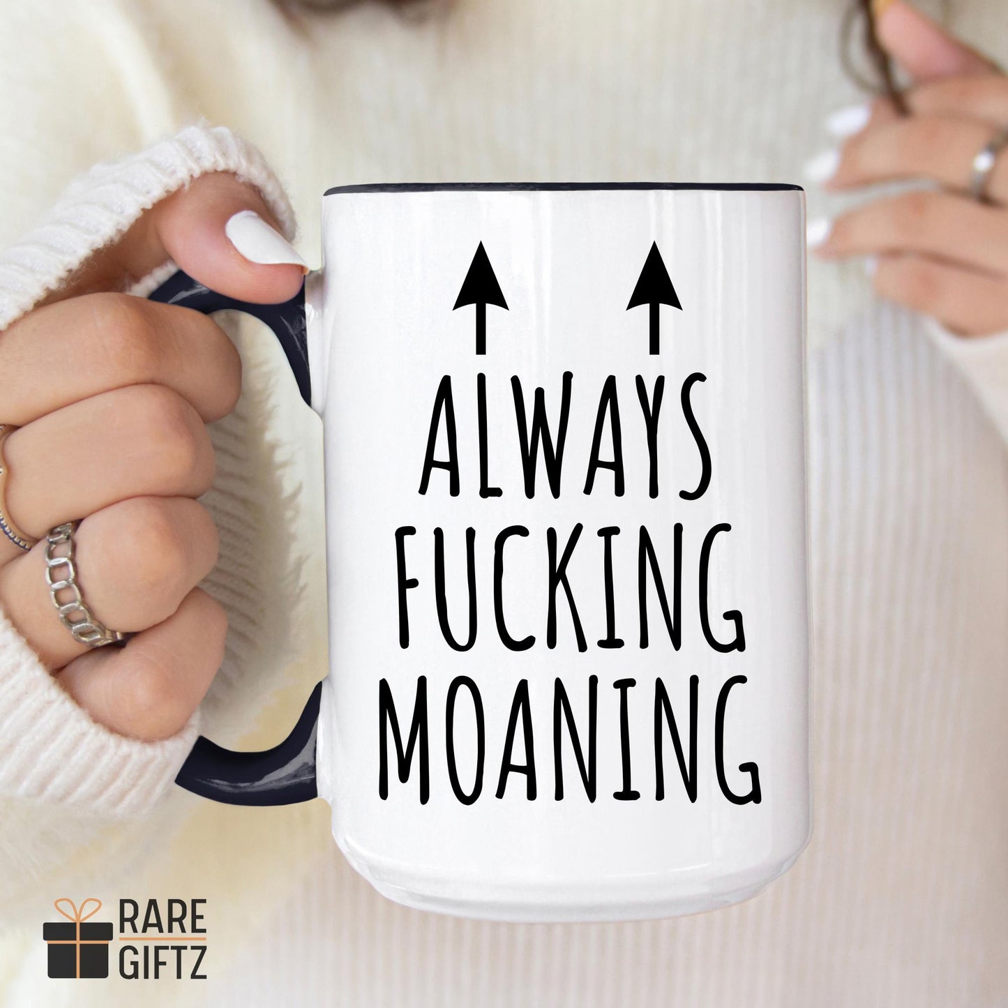 Personalized funny moans mug, Colleague gift, grumpy mug, rude mug gift, funny mug gift