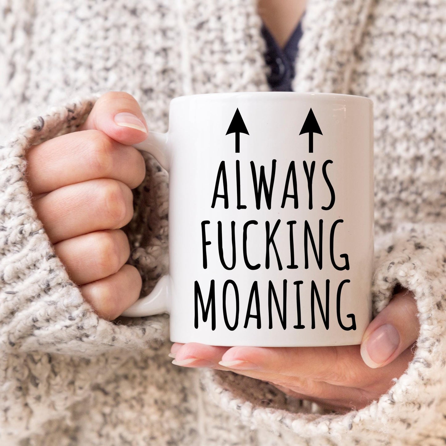 Personalized funny moans mug, Colleague gift, grumpy mug, rude mug gift, funny mug gift