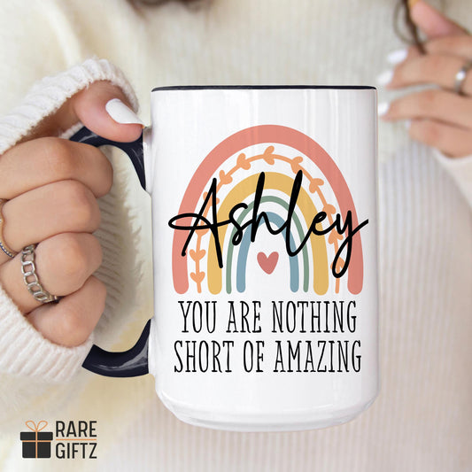 Personalized coworker mug, Funny work bestie gift, Thank You Gift for Women, Work Appreciation Present, Secret Santa Gift, Encouragement Mug