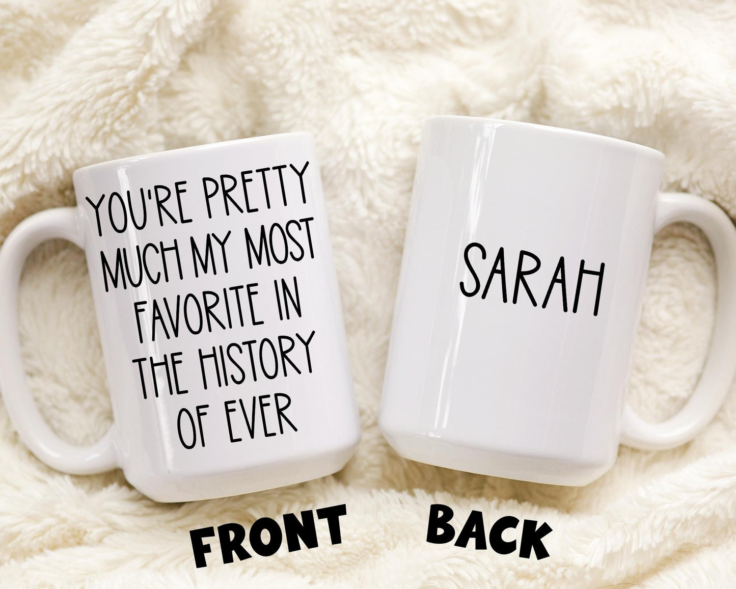 Personalized Favorite Mug, Best Friend Gift, Custom Favorite Person Present, Coworker friend gift, Chance made us mug, Work Office Friend