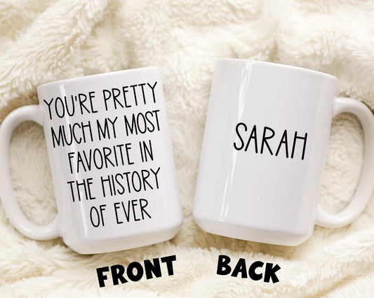 Personalized Favorite Mug, Best Friend Gift, Custom Favorite Person Present, Coworker friend gift, Chance made us mug, Work Office Friend