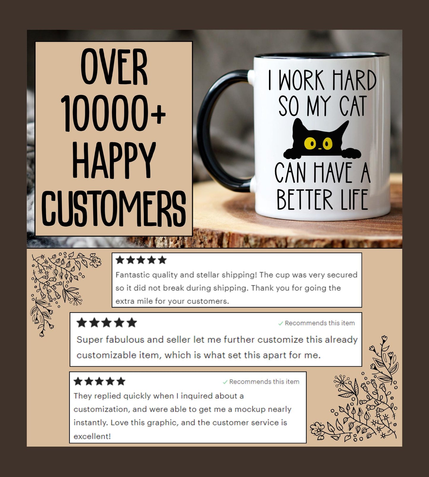 Cat Lover Gift, Cat Owner Mug, Walking Fluffy Cats, Mug For Pet Lover, cat person gift, cat mama mug, Funny Cat Dad Present, Funny Cat Gift