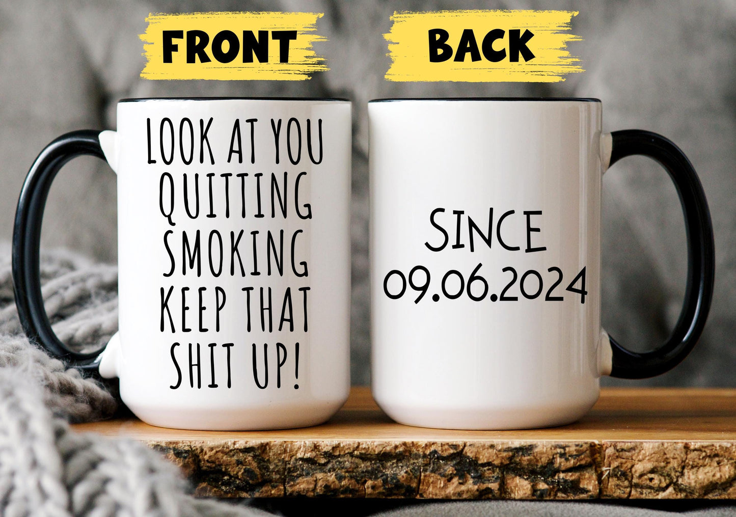 Personalized Quitting Smoking Gift, Present for Family Friends Colleague Work Friends, Quitting Achievement Present