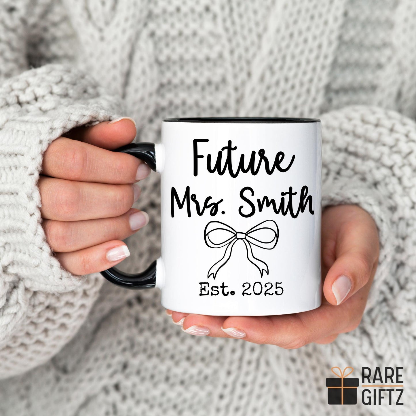 Personalized Future Mrs Mug, Engaged Mug, Bride to Be Gift, Custom Coffee Mug, Bridal Shower Gift, Engagement Gift Mug, Bride Fiance Mug