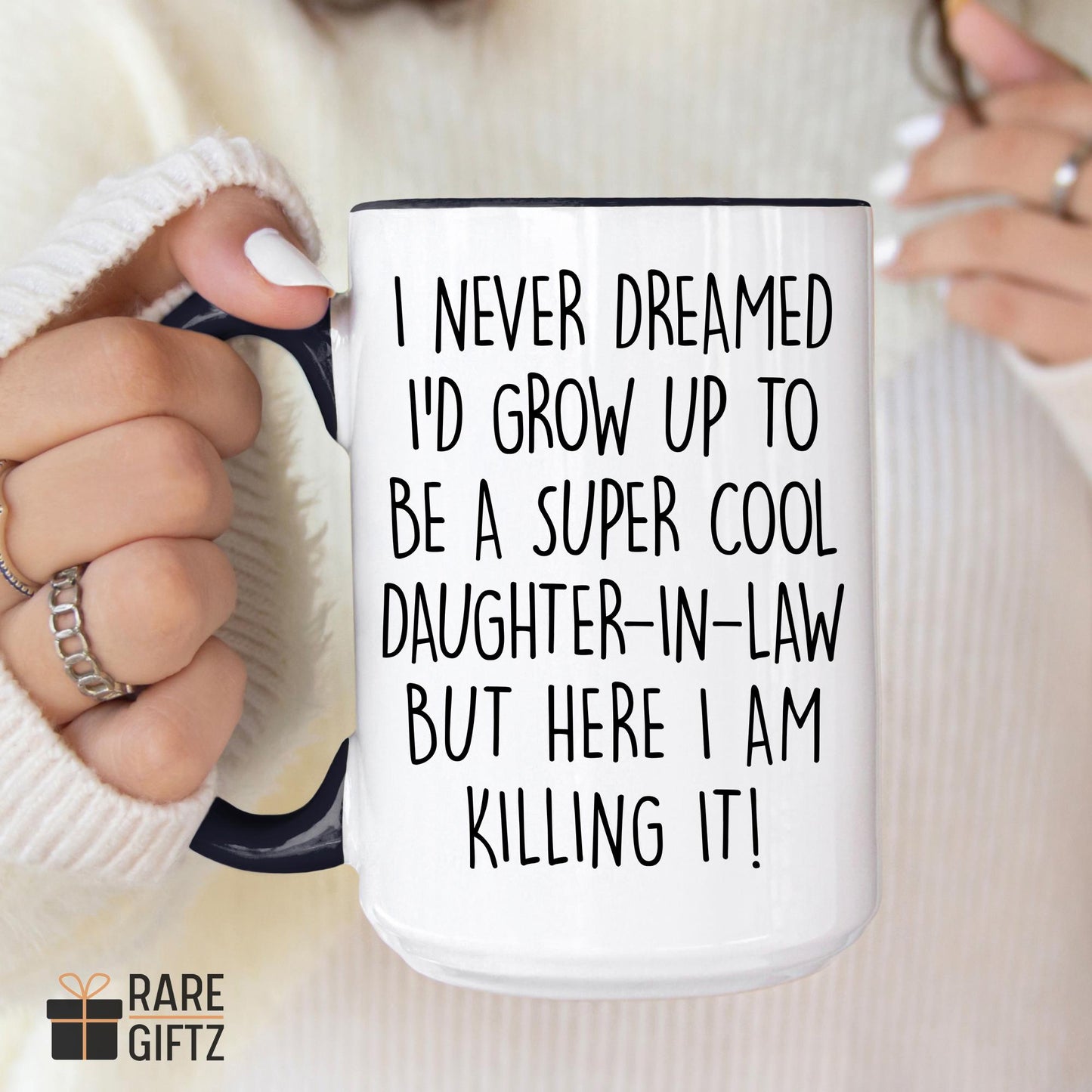 Personalized Daughter In Law Gift From Mother In Law, Custom Daughter In Law Mug, Future Daughter In Law Mug Gift, Floral Mug Gift for DIL
