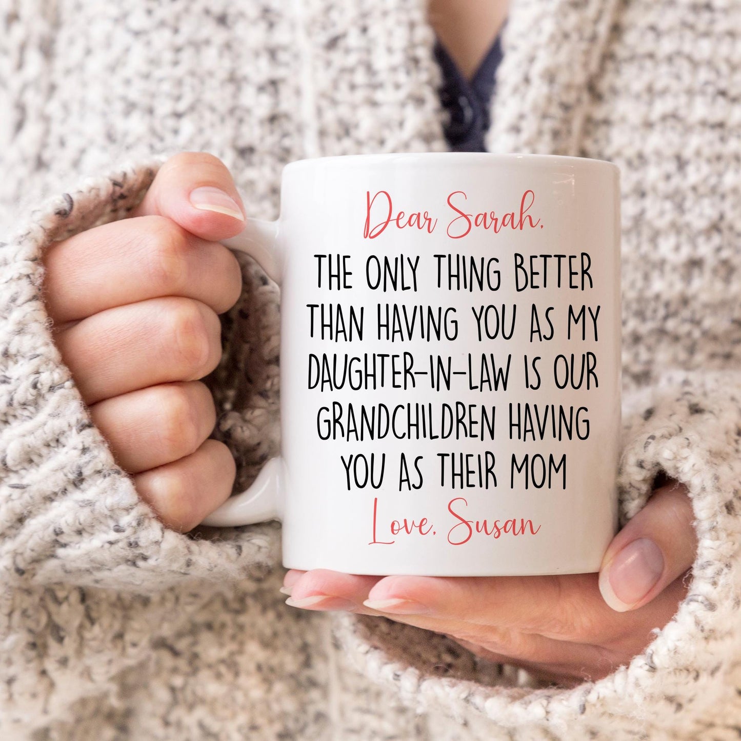 Custom Daughter In Law Mug, Daughter-In-Law Gift, DIL Gift, Future Daughter In Law Present, Daughter In Law Birthday, Bride Wedding Present